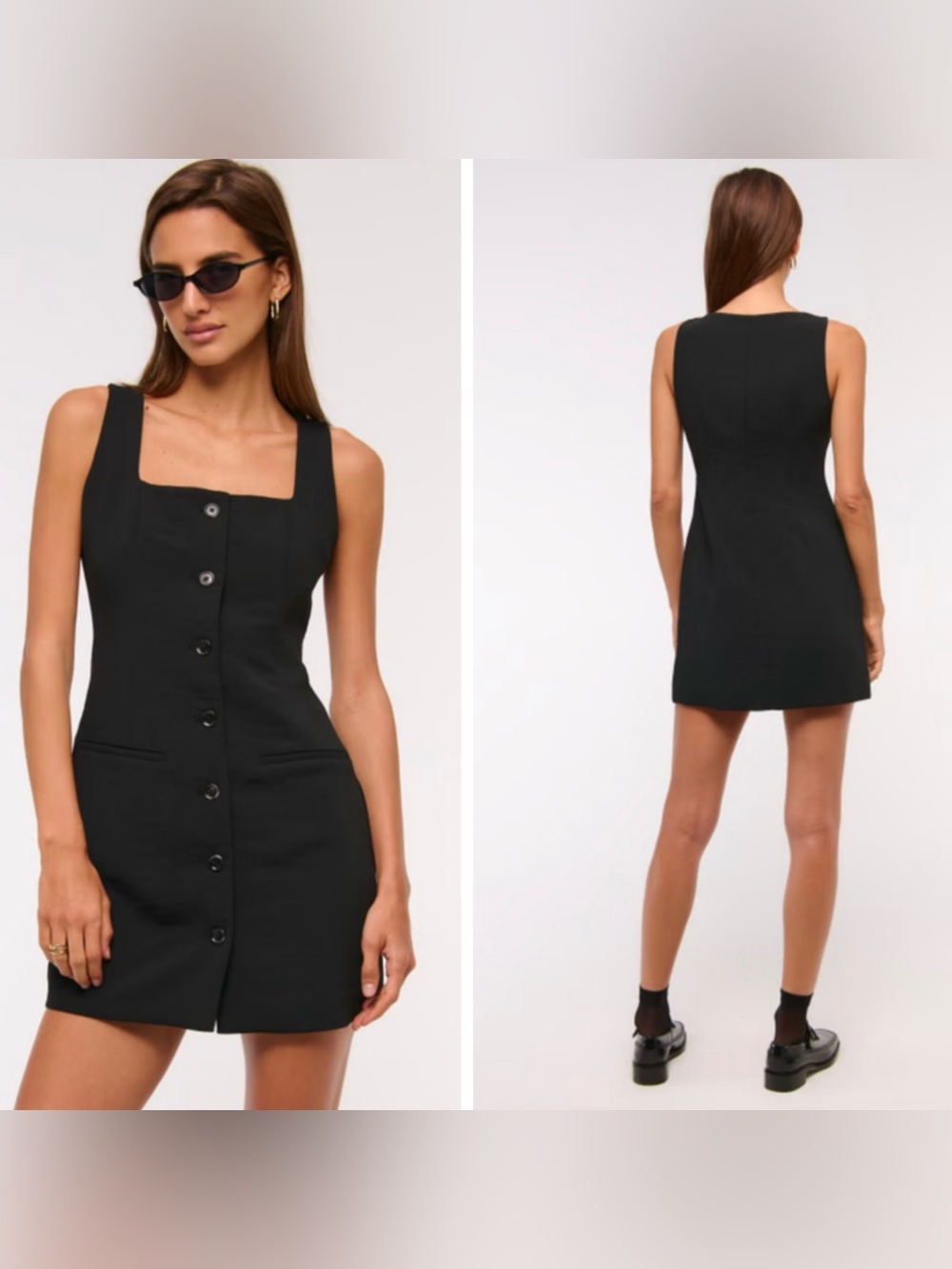 Abercrombie & Fitch The A&F Mara Squareneck Vest Mini Dress Size Medium